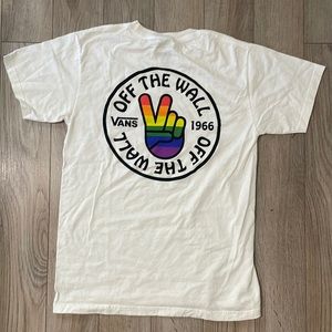 Vans Rainbow Peace Sign/Pride Collection Tee